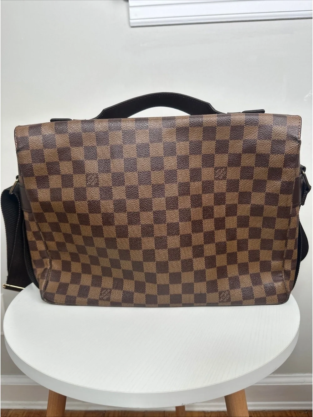 Louis Vuitton Broadway Messenger Bag Damier Ebene Canvas